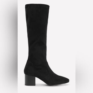 Boden Black Over the Knee Boots Suede